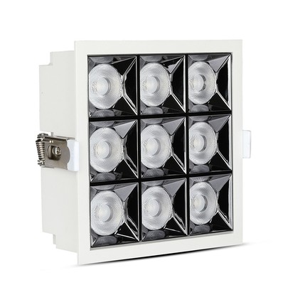 36W vierkant LED inbouwpanel - Samsung LED chip, RA90, 38°, Gat: 120x120 mm