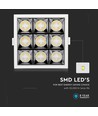 36W vierkant LED inbouwpanel - Samsung LED chip, RA90, 38°, Gat: 120x120 mm