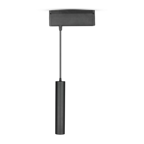 15W magnetische pendel railspot, 24V - 4000K, IP20, zwart, 36 graden, magnetische lineaire pendel