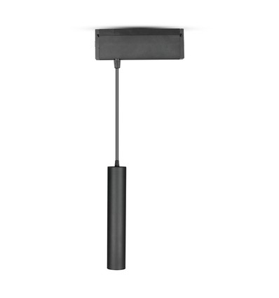 15W magnetische pendel railspot, 24V - 4000K, IP20, zwart, 36 graden, magnetische lineaire pendel