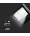 25W Solara LED breedstraler met zonne-energie - 550lm, IP65, zwart, incl. afstandsbediening en zonnepaneel