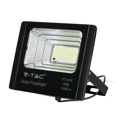 40W Zonne-energie LED breedstraler met sensor - 1050lm, 6000K, IP65, incl. afstandsbediening en zonnepaneel