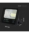 40W Zonne-energie LED breedstraler met sensor - 1050lm, 6000K, IP65, incl. afstandsbediening en zonnepaneel