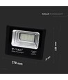 20W zonne-energie LED breedstraler - 1650lm, IP65, 6000K, zwart, incl. zonnepaneel en afstandsbediening