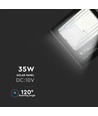 35W zonnepaneel LED schijnwerper - 6000K