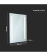 17W LED Spiegelverlichting - Chroom 6400K Ø500*390mm