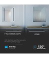 17W LED Spiegelverlichting - Chroom 6400K Ø500*390mm