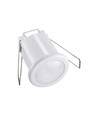 PIR plafondsensor voor inbouw, 360° - Wit, 400W LED, 8m bereik, IP20
