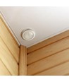 PIR plafondsensor voor inbouw, 360° - Wit, 400W LED, 8m bereik, IP20