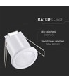 PIR plafondsensor voor inbouw, 360° - Wit, 400W LED, 8m bereik, IP20