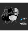 Sensor voor huishoek, zwart, bewegingssensor - verstelbaar, hoekmontage, IP65 (max: 600W LED)