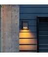 G9 vierkante betonnen wandlamp - Lichtgrijs, IP20 binnen, zonder lichtbron