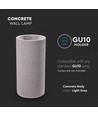 GU10 wandlamp van beton - Donkergrijs, IP20, 2x GU10, max 35W, up/down licht