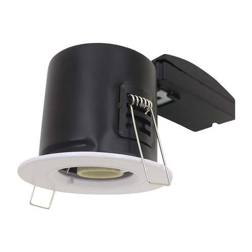GU10 brandwerende inbouwspot - Wit, twist & lock, 30/60/90 min