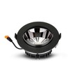 30W LED inbouwspot met Samsung chip - 2400lm, 120°, zwarte rand, Ø22cm, 5 jaar garantie