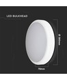 20W LED plafondlamp - Samsung LED chip, 3-in-1 CCT, IP65 waterdicht, bulkhead