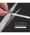 10m 4,8W/m RGB strip set - 12V DC, IP20, incl. afstandsbediening en voeding (2x5m)