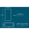 LEDlife rWave RGB/RGB+WW afstandsbediening - 4 zones, batterij, incl. houder