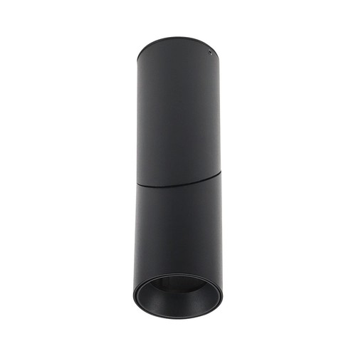 GU10 opbouwspot - Zwart, rond, aluminium, Ø5,95 x 19,7 cm, IP20 binnen, zonder lichtbron