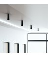 GU10 opbouwspot - Zwart, rond, aluminium, Ø5,95 x 19,7 cm, IP20 binnen, zonder lichtbron