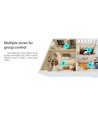 LEDlife rWave RGB/RGB+WW afstandsbediening - 4 zones, batterij, incl. houder