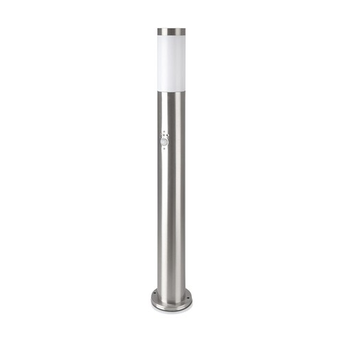 80cm tuinlamp met sensor - E27 fitting, roestvrij staal, IP44, max 60W