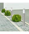 80cm tuinlamp met sensor - E27 fitting, roestvrij staal, IP44, max 60W