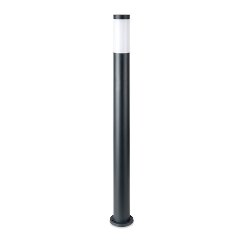 V-Tac Grijze tuinlamp, roestvrij - 110 cm, IP44 buiten, E27 fitting, zonder lichtbron