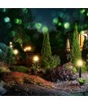 110cm tuinlamp in zwart roestvrij staal - E27 fitting, IP44, 360 graden licht, zonder lichtbron