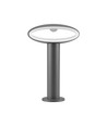 9W tuinlamp bolderarmatuur met kap - IP54, donkergrijs, 3000K, incl. lichtbron