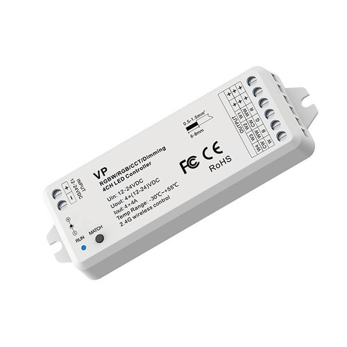LEDlife rWave RGB+WW LED-stripcontroller - 12V (72W), 24V (144W)