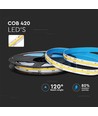 5m 10W/m COB-LED strip - 24V, IP20, 10mm breedte, COB LED