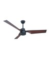 Plafondventilator 65W - brons met RF-bediening, 3 bruine bladen, AC motor (52 inch)