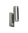 GU10 Wandlamp up/down met sensor - IP44 buiten, roestvrij staal, zonder lichtbron
