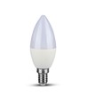 5,5W LED kaarslamp E14 - Lamp, Samsung Chip, 6400K, Dimbaar
