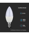 5,5W LED kaarslamp E14 - Lamp, Samsung Chip, 6400K, Dimbaar