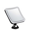 3,2W LED spiegel met 10x vergroting - Batterijgevoed, 360° rotatie, IP44, zwart, zuignap, koud wit