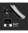 3,2W LED spiegel met 10x vergroting - Batterijgevoed, 360° rotatie, IP44, zwart, zuignap, koud wit