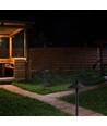 7W LED prikspot / tuinspot - Samsung LED chip, IP65, zwart, 2-in-1 tuinlamp
