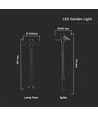 7W LED prikspot / tuinspot - Samsung LED chip, IP65, zwart, 2-in-1 tuinlamp