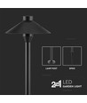 7W LED prikspot / tuinspot - Samsung LED chip, IP65, zwart, 2-in-1 tuinlamp