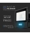 10W LED breedstraler - 6500K
