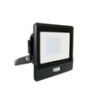 30W LED breedstraler met sensor - Samsung LED chip, IP65, zwart, slim, buiten
