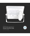 10W Schijnwerper - PIR Sensor, Samsung Chip, 6500K, Wit Behuizing