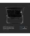 50W LED breedstraler met sensor - Samsung LED chip, IP65, zwart, 6500K, 5 jaar garantie