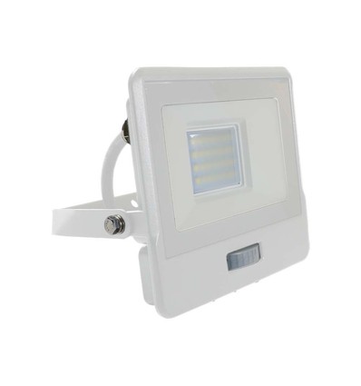 20W LED breedstraler met sensor, Samsung LED chip - 4000K, wit, IP65, PIR sensor, buiten