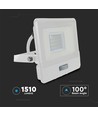 20W LED breedstraler met sensor, Samsung LED chip - 4000K, wit, IP65, PIR sensor, buiten