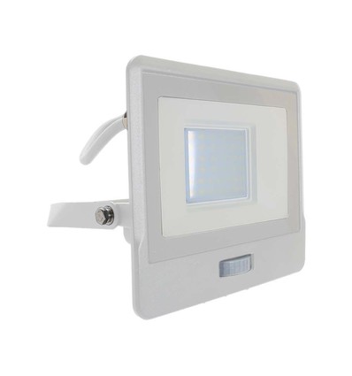 30W LED breedstraler met sensor - Samsung LED chip, IP65, 4000K, 1m kabel, buiten