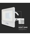 30W LED breedstraler met sensor - Samsung LED chip, IP65, 4000K, 1m kabel, buiten