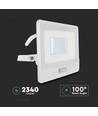 30W LED breedstraler met sensor - Samsung LED chip, IP65, 4000K, 1m kabel, buiten